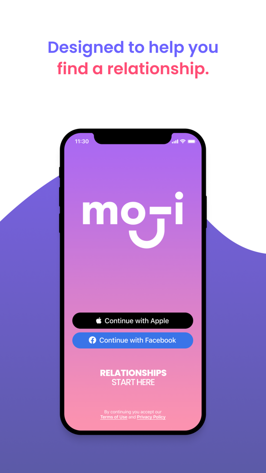 #1. Moji - The Relationship App (iOS) 由: Tim Vu