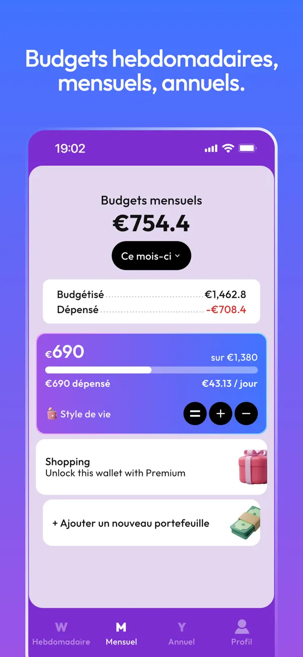 Screenshot #1 pour Budget Envelopes Dépenses
