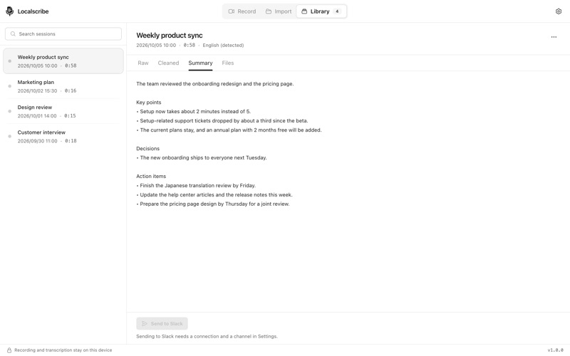 Localscribe app screenshot 4