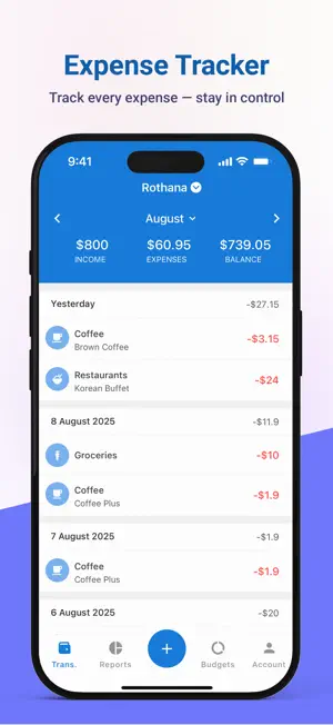 Spentify: Expense Tracker screenshot 1