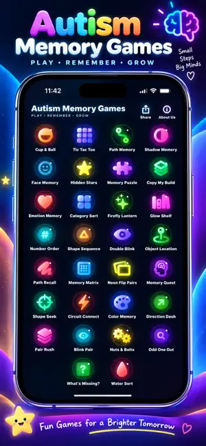 Autism ADHD Memory Games screenshot 1