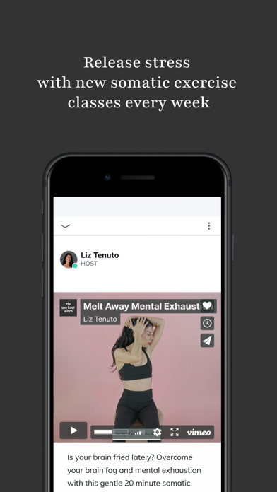 Somatic Healing Club iPhone screenshot 1 - Health & Fitness app
