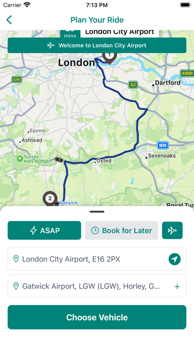 Airport Cars Gatwick Screenshot