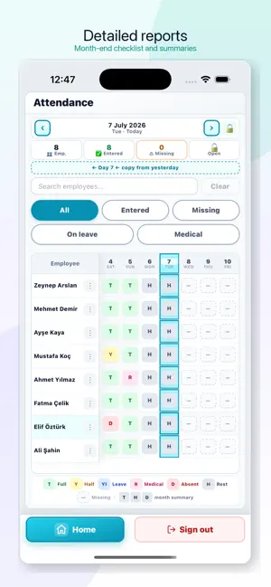 Personel Puantaj Takip screenshot 4