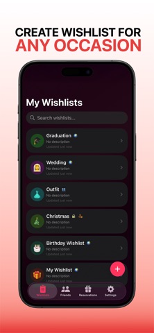 Wanty: Wishlist Maker iPhone screenshot