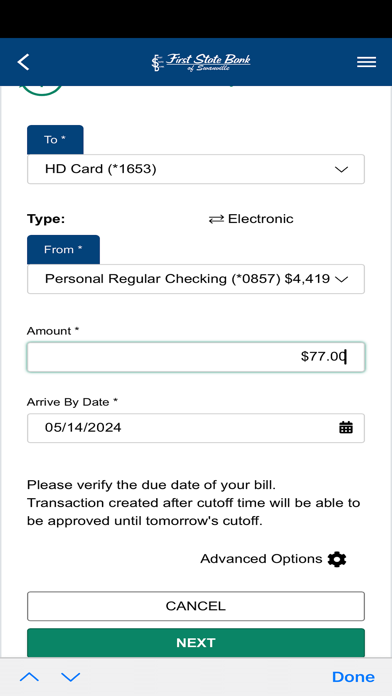 First State Bank of Swanville Screenshot