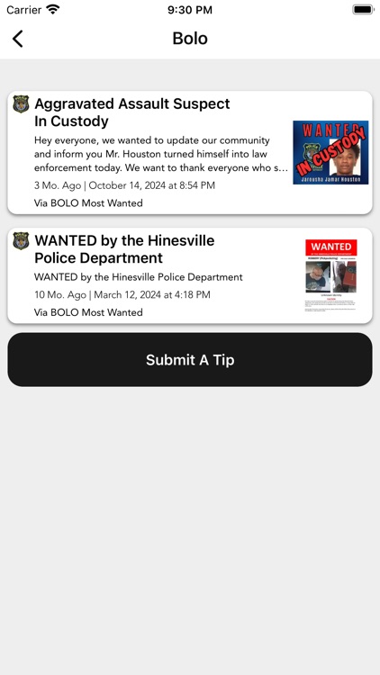 Hinesville Police Dept, GA