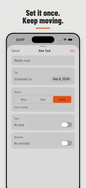 Weeklane: Weekly To-Do Planner screenshot 2