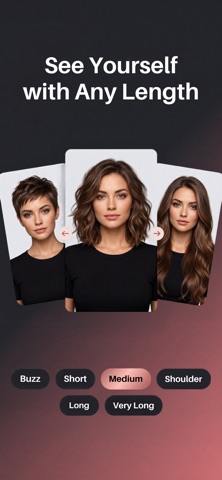 AI Hairstyle: Hair Color & Cut iPhone screenshot