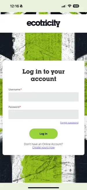 Ecotricity App screenshot 1