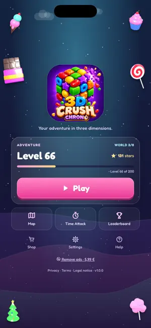 3D Crush Chrono screenshot 1