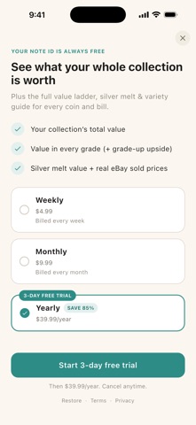 Note ID: Coin & Bill Scanner Screenshot 6 of 10