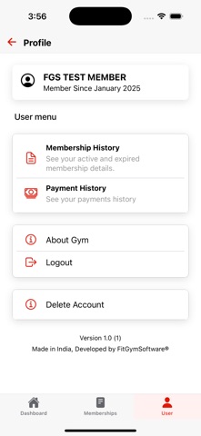 ABC Gym - Member App iPhone screenshot