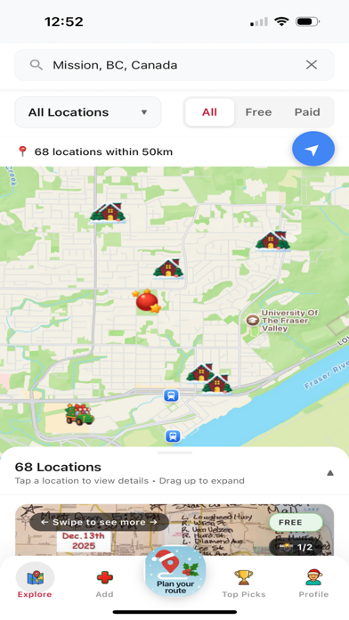 Christmas Light Map screenshot
