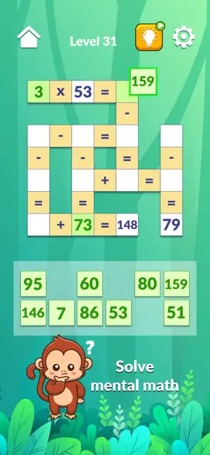 Math Cross: puzzle word screenshot 1