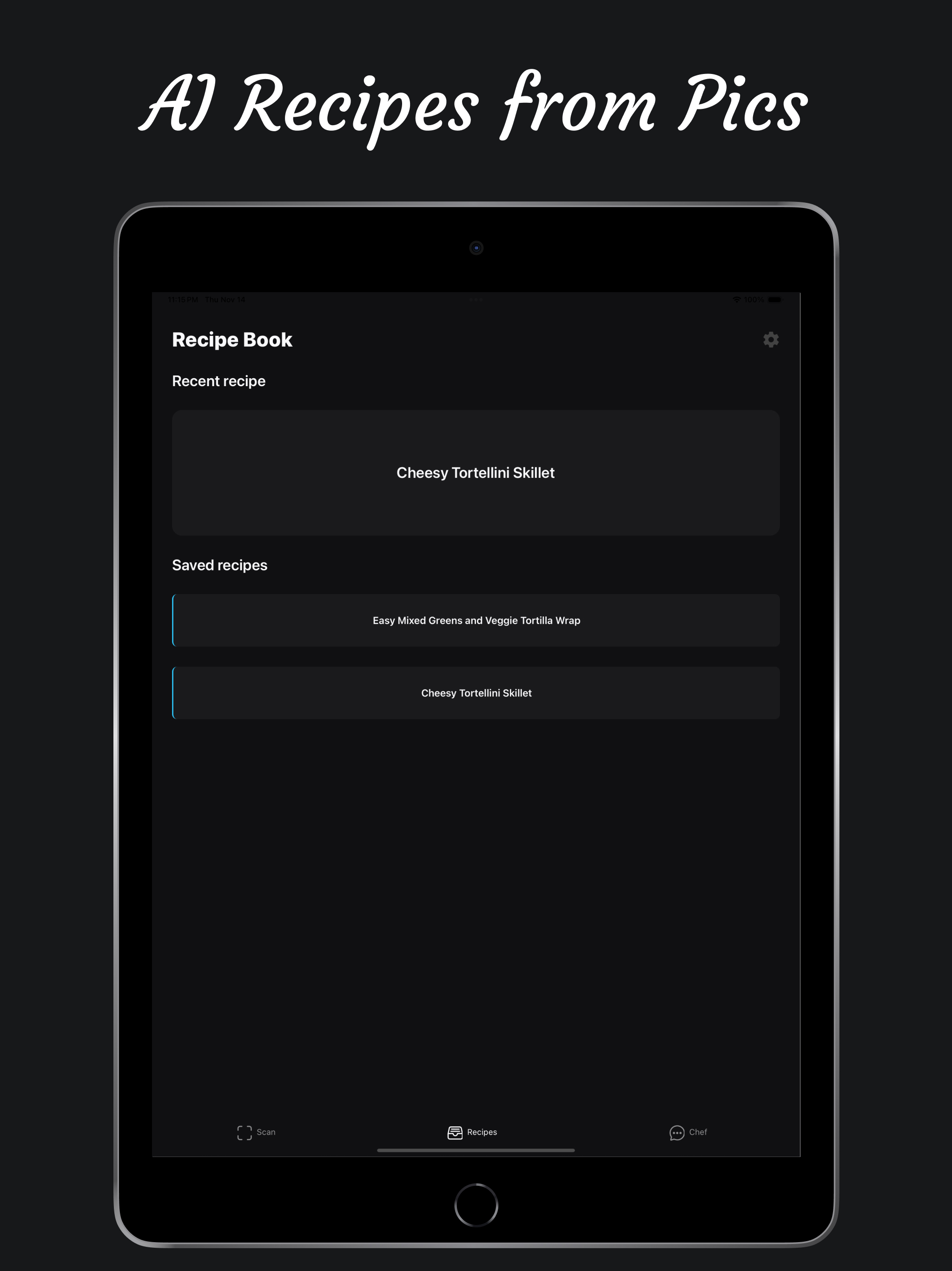 TastR AI Recipes from Picture