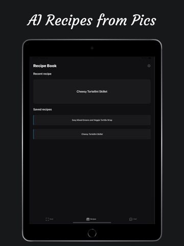 TastR AI Recipes from Picture iPad screenshot