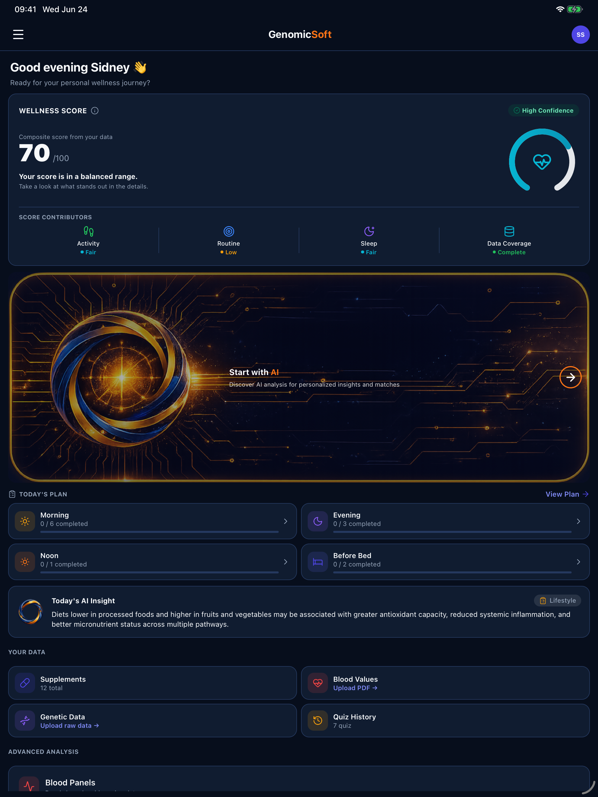 GenomicSoft — Wellness AI screenshot 9