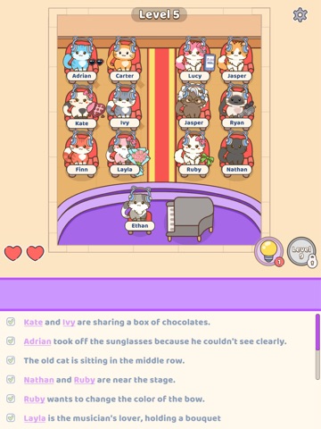 Catty Seats iPad screenshot