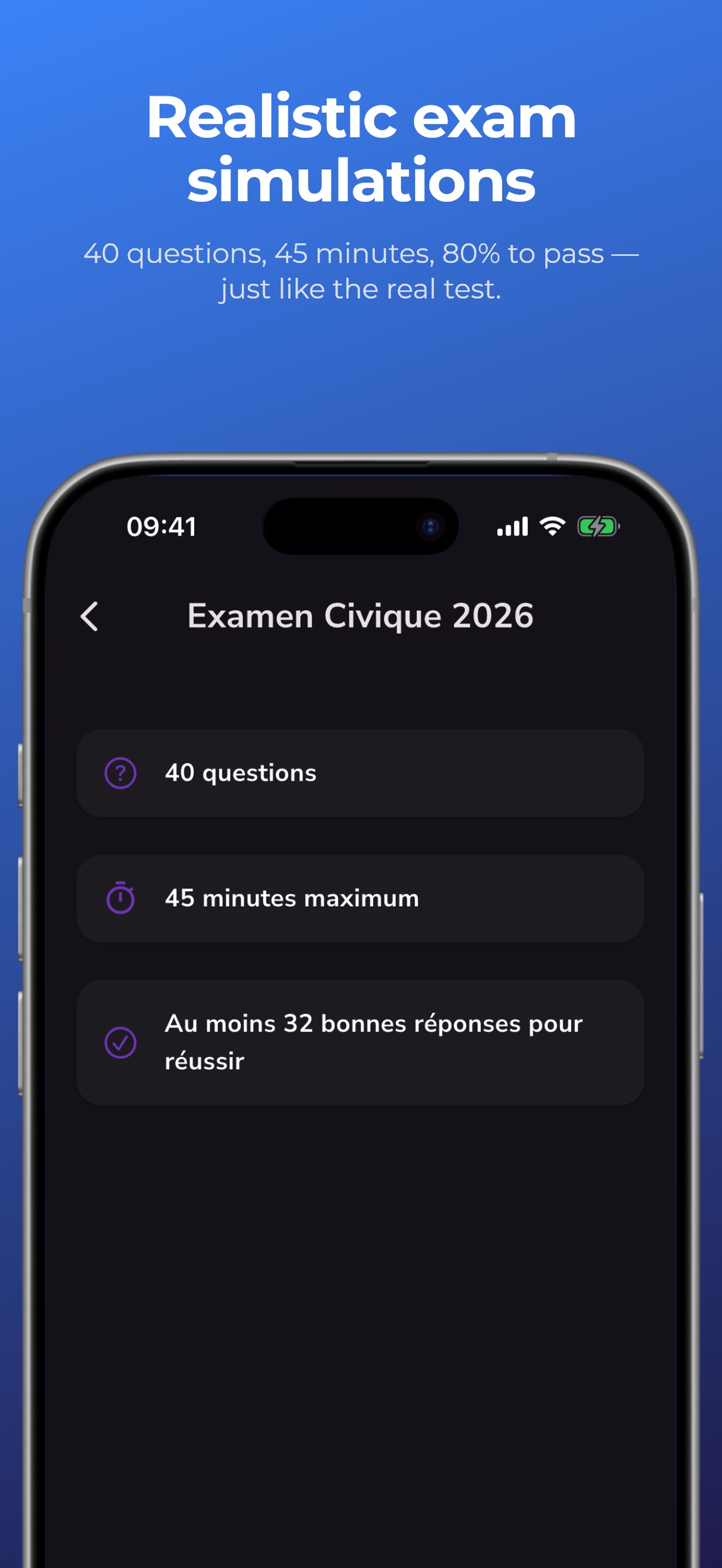 Screenshot 2 of France Examen Civique 2026 QCM
