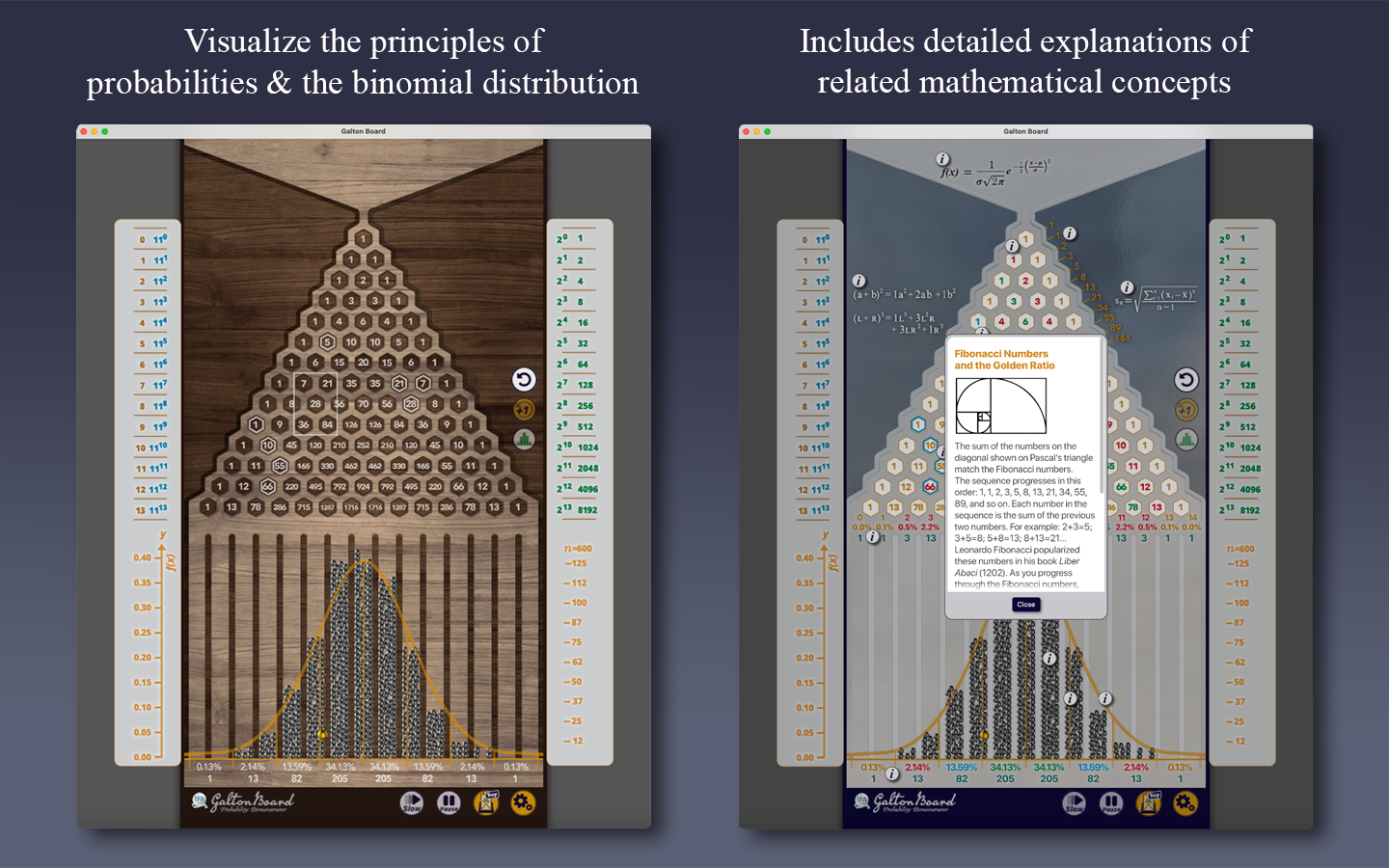 Galton Board App