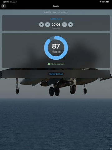 Fitness Calc for Marines iPad screenshot