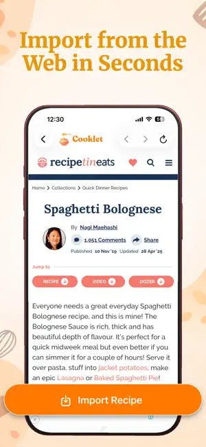 Recipe Keeper - Cooklet screenshot 3