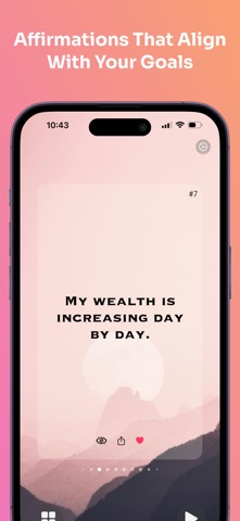 Law Of Attraction Affirmations iPhone screenshot