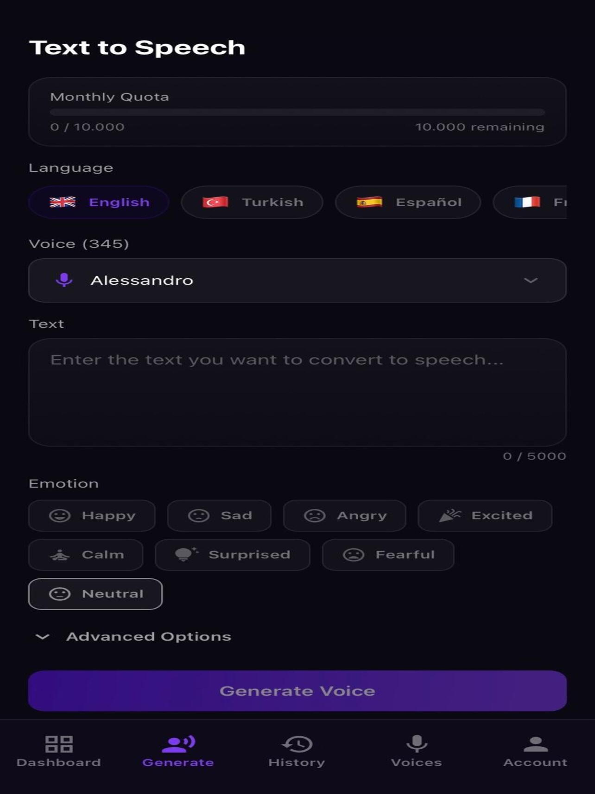 ProsodyAI - AI Voice Generator