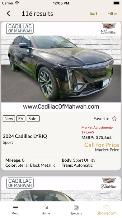 Cadillac of Mahwah DealerApp Screenshot