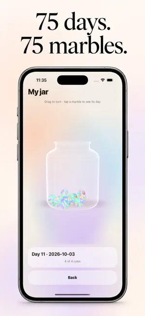 75 Soft Challenge: Daily Log screenshot 1