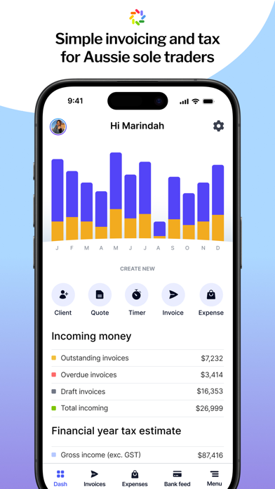 Rounded Invoicing & Accounting Screenshot