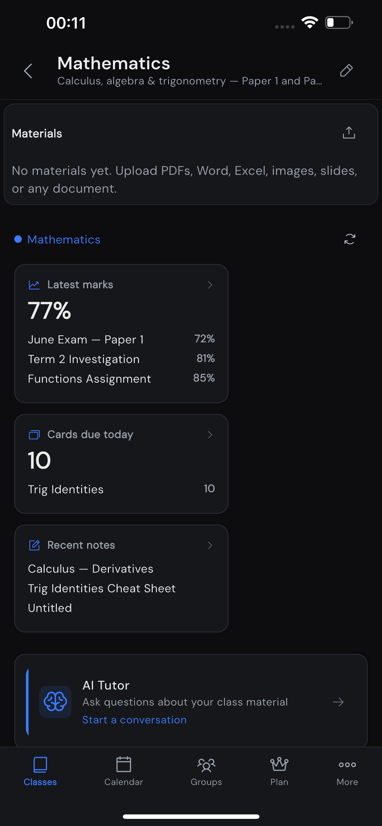 Student AI Study Companion screenshot 2