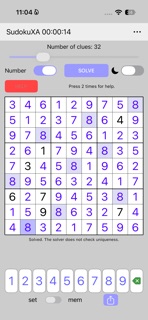 Sudoku XA screenshot 1