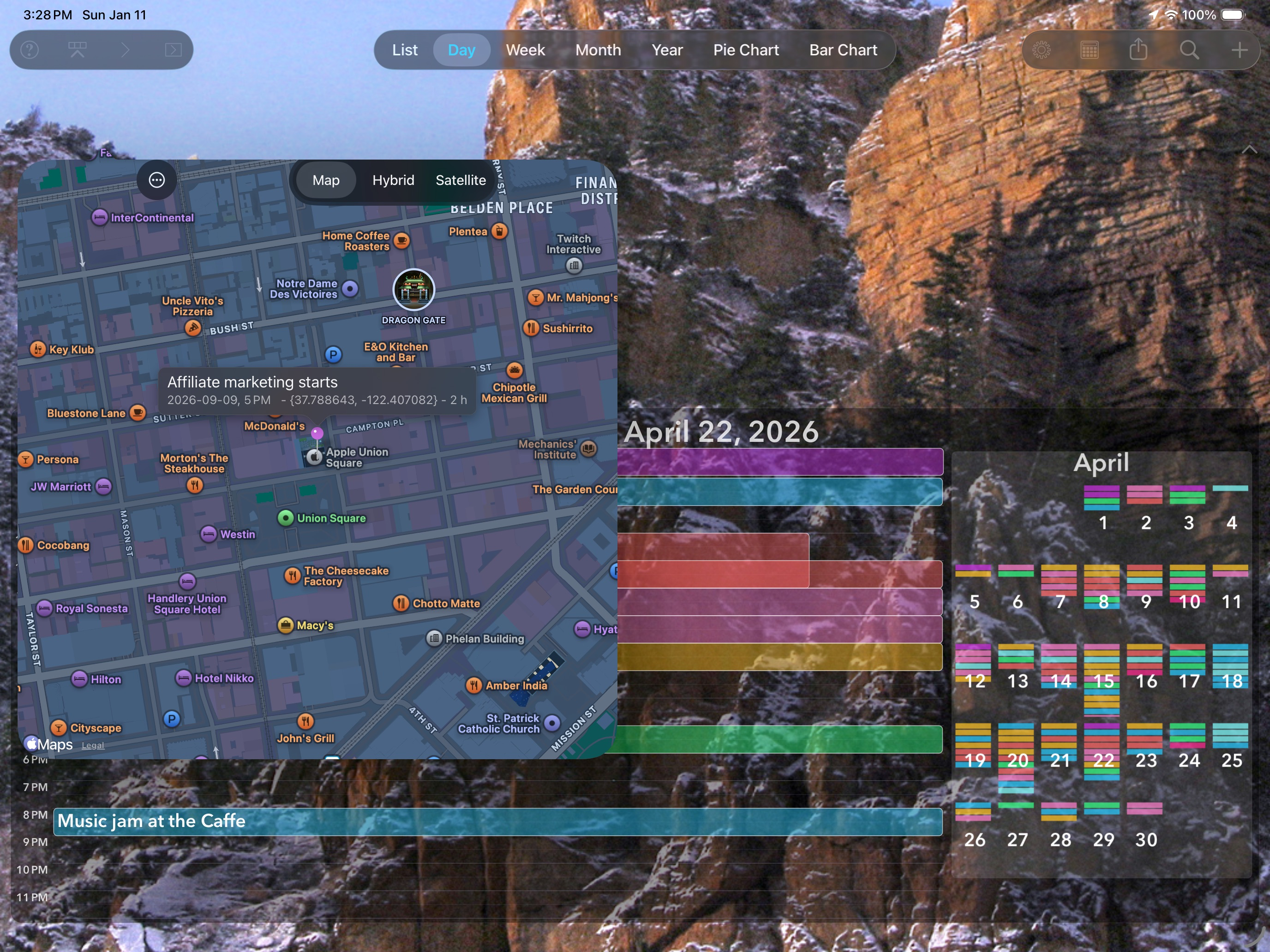 Perspectiva: Calendars, Charts screenshot 15