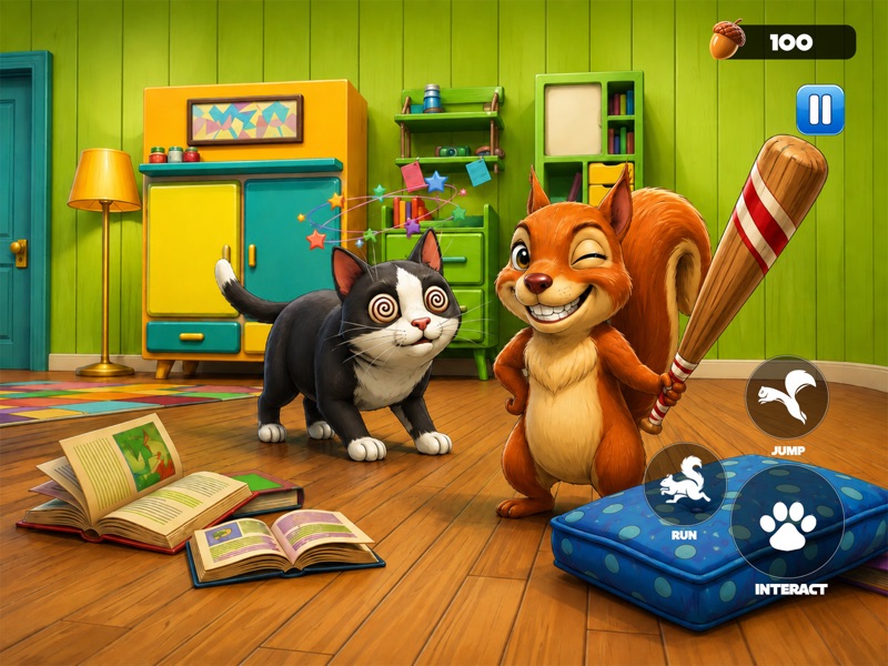 I Am Squirrel vs Cat Games screenshot 9