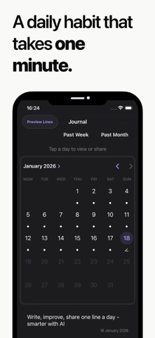 OneLine: Daily Journaling Screenshot 1 of 5
