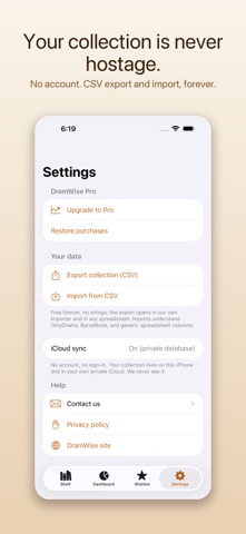 DramWise: Whiskey Collection iPhone screenshot