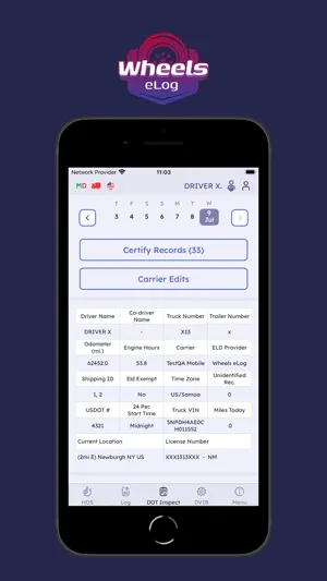 Wheels eLog screenshot 3
