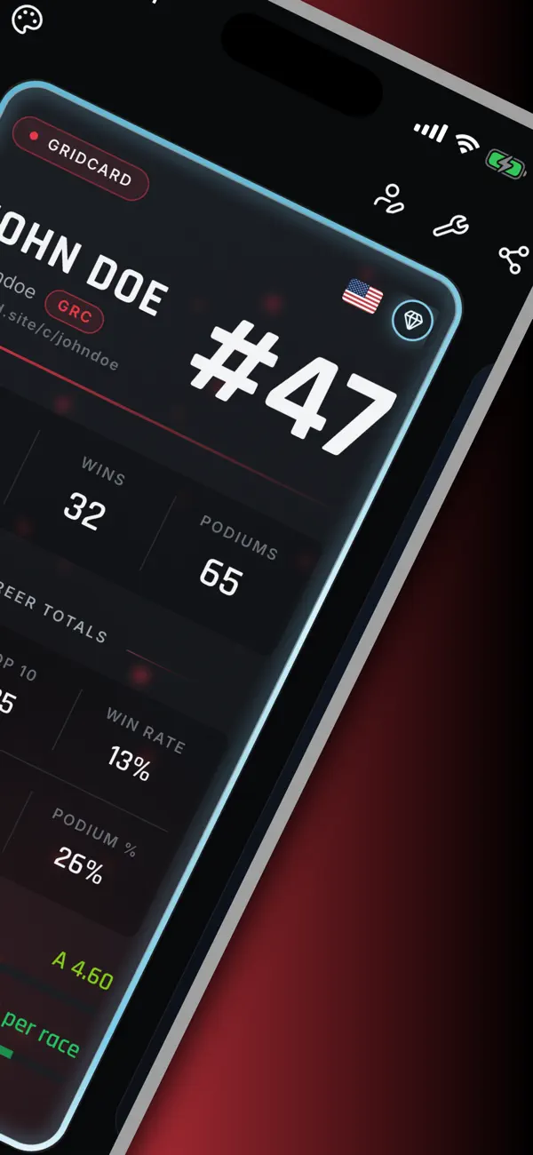 Screenshot #2 pour GridCard: For Sim-Racers