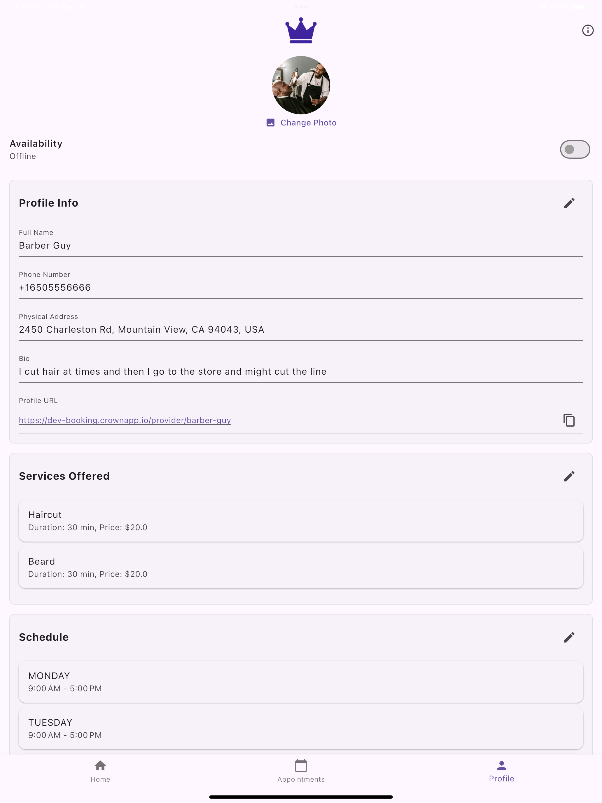 Crown Booking screenshot 6