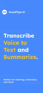 SoundType AI - Voice To Text screenshot #1 for iPhone