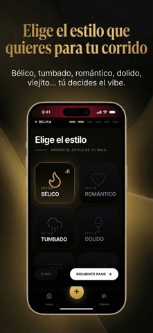 Belika: Corridos & Regional IA iPhone screenshot 1