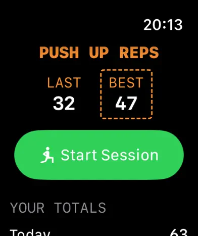 Push Up Reps screenshot 1