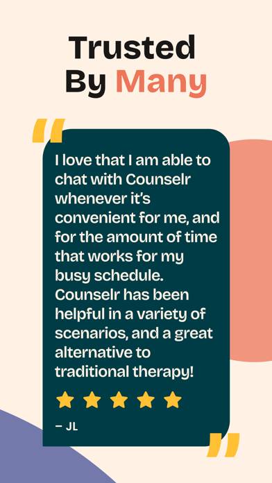 Counselr: Therapy & Self-Care Screenshot