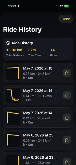 RideMeter-Simple GPS Computer screenshot 4