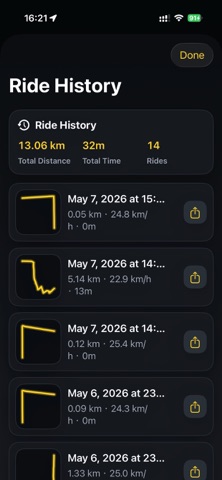 RideMeter-Simple GPS Computer Screenshot 4 of 5