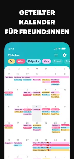 Screenshot von Howbout: Shared Calendar auf dem iPhone 1