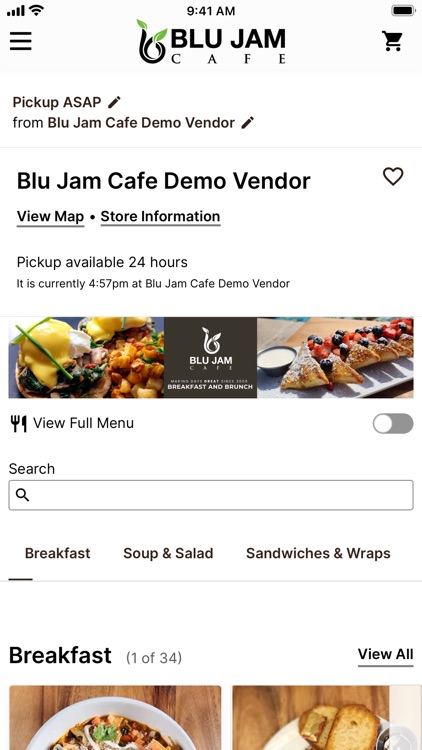 Blu Jam Cafe Online Ordering