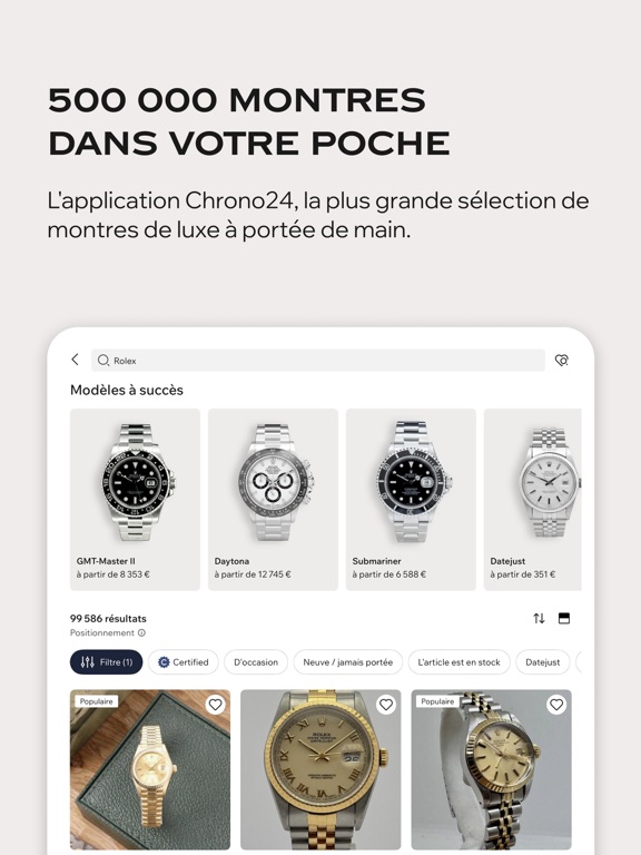 Screenshot #4 pour Chrono24 | Montres de luxe